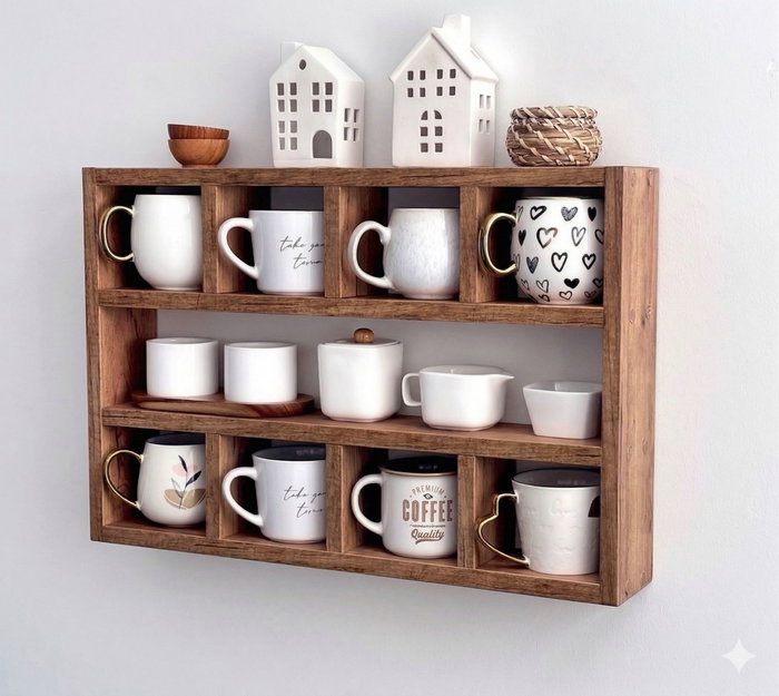 Hanah Home Raf354 Estantería Decorativa de Madera Hanah Home Raf354 Estantería Decorativa de Madera
